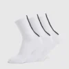 Everyday Crew-sokken met streep aan de achterkant (3-pack)