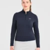 Klassieke pullover met 1/4 rits