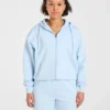 Lifestyle oversized hoodie met rits