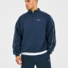 Restore oversized pullover met 1/4 rits