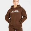 Retro geborduurde oversized hoodie