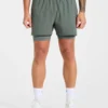 Signature 2-in-1-korte broek