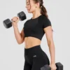 Adapt naadloze crop top