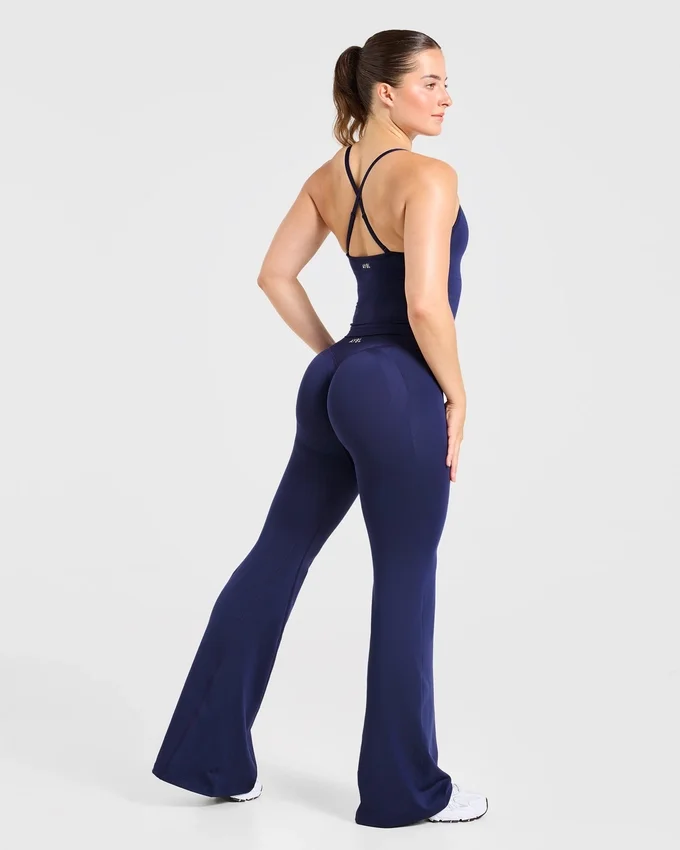 Adapt naadloze legging met uitlopende pijpen