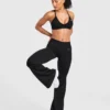 Adapt naadloze legging met uitlopende pijpen