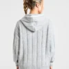 Athletics oversized gebreide hoodie