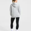 Athletics oversized gebreide hoodie