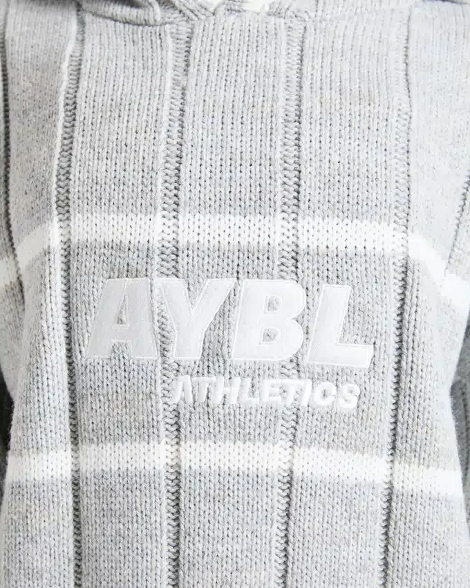 Athletics oversized gebreide hoodie