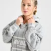 Athletics oversized gebreide hoodie