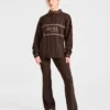 Athletics oversized gebreide trui met 1/4 rits