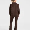 Athletics oversized gebreide trui met 1/4 rits