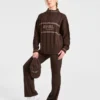 Athletics oversized gebreide trui met 1/4 rits