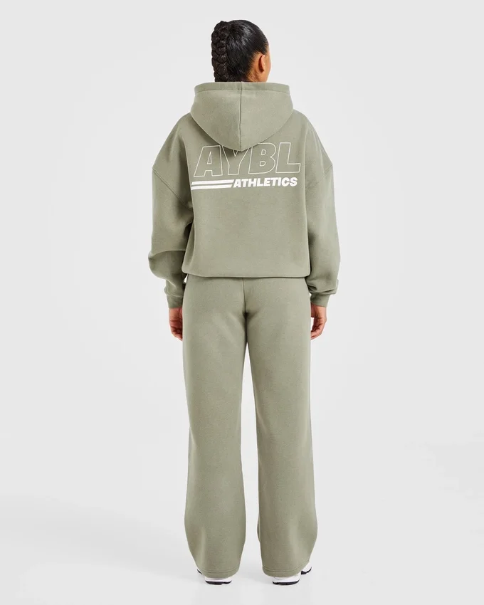 Athletics Track oversized Joggingbroeken met rechte pijpen