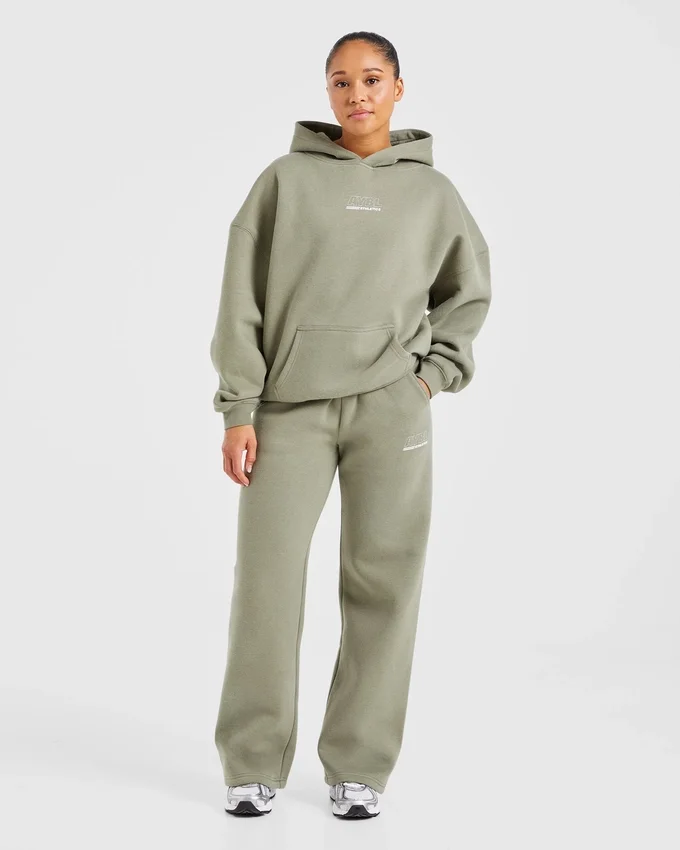 Athletics Track oversized Joggingbroeken met rechte pijpen