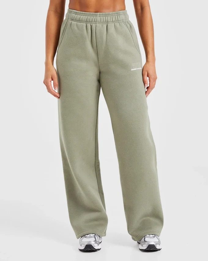 Athletics Track oversized Joggingbroeken met rechte pijpen