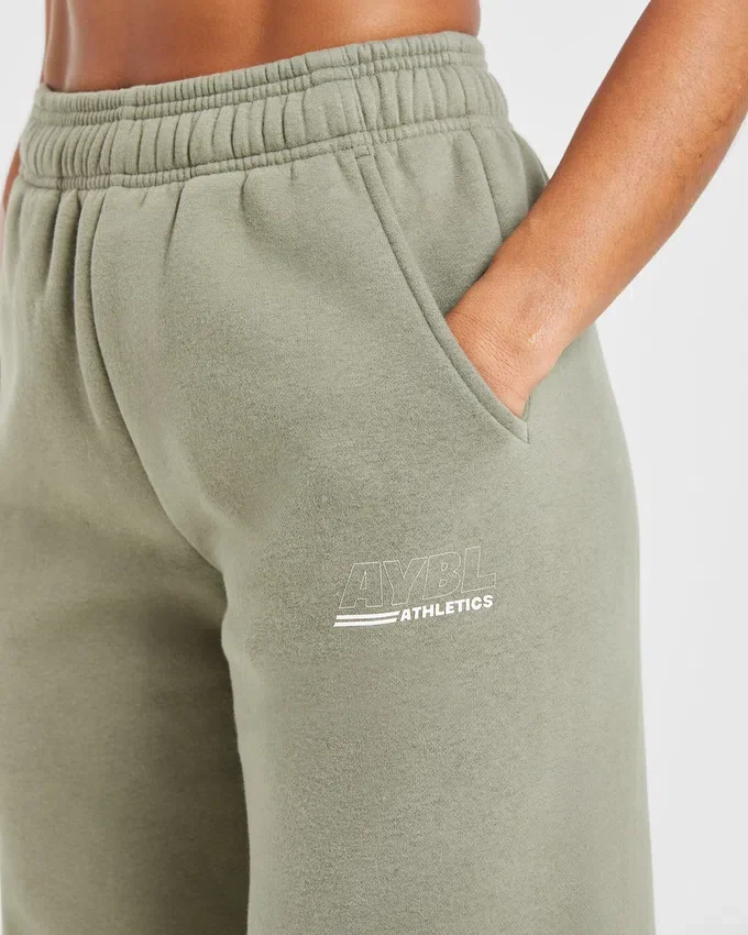 Athletics Track oversized Joggingbroeken met rechte pijpen