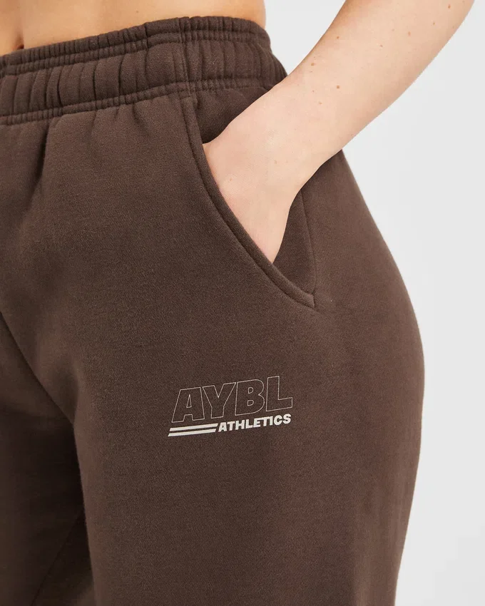 Athletics Track oversized Joggingbroeken met rechte pijpen
