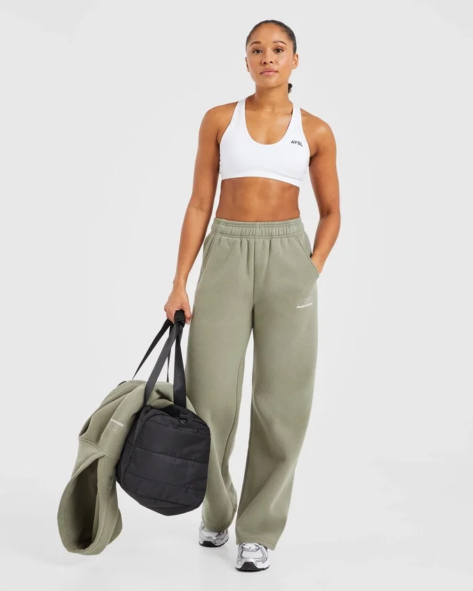 Athletics Track oversized Joggingbroeken met rechte pijpen