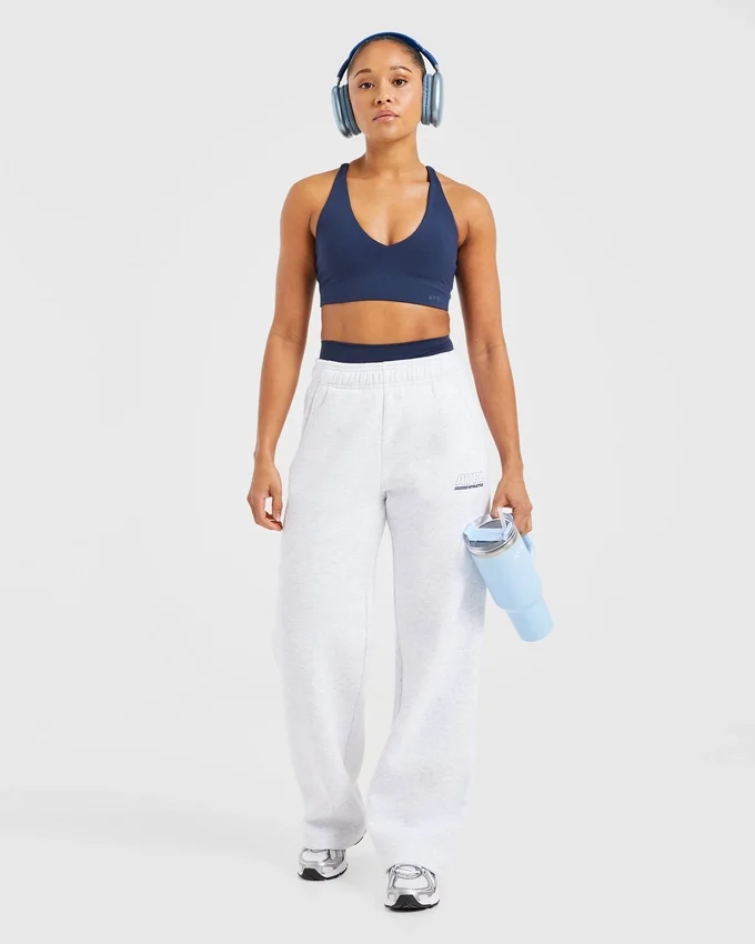 Athletics Track oversized Joggingbroeken met rechte pijpen