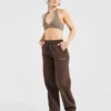 Athletics Track oversized Joggingbroeken met rechte pijpen