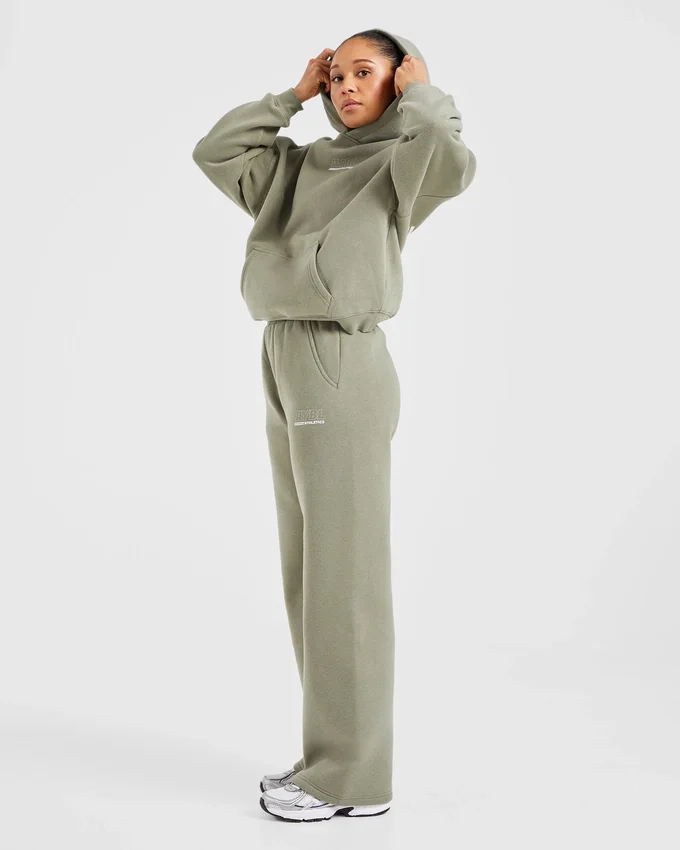 Athletics Track oversized Joggingbroeken met rechte pijpen