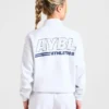 Athletics Track oversized pullover met 1/4-ritssluiting