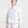 Athletics Track oversized pullover met 1/4-ritssluiting