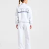Athletics Track oversized pullover met 1/4-ritssluiting