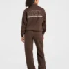 Athletics Track oversized pullover met 1/4-ritssluiting
