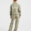 Athletics Track oversized pullover met 1/4-ritssluiting