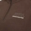 Athletics Track oversized pullover met 1/4-ritssluiting