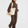 Athletics Track oversized pullover met 1/4-ritssluiting
