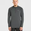 Attain naadloze pullover met halve rits