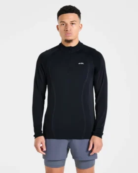 Attain naadloze pullover met halve rits
