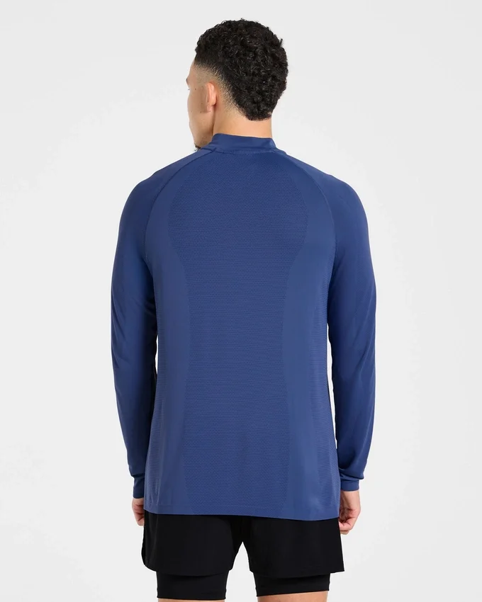 Attain naadloze pullover met halve rits