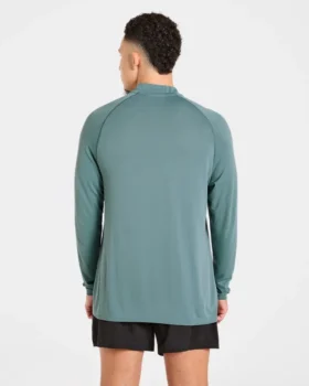 Attain naadloze pullover met halve rits