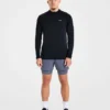 Attain naadloze pullover met halve rits