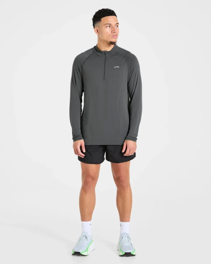 Attain naadloze pullover met halve rits