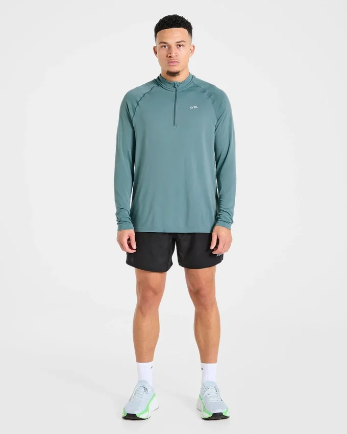 Attain naadloze pullover met halve rits