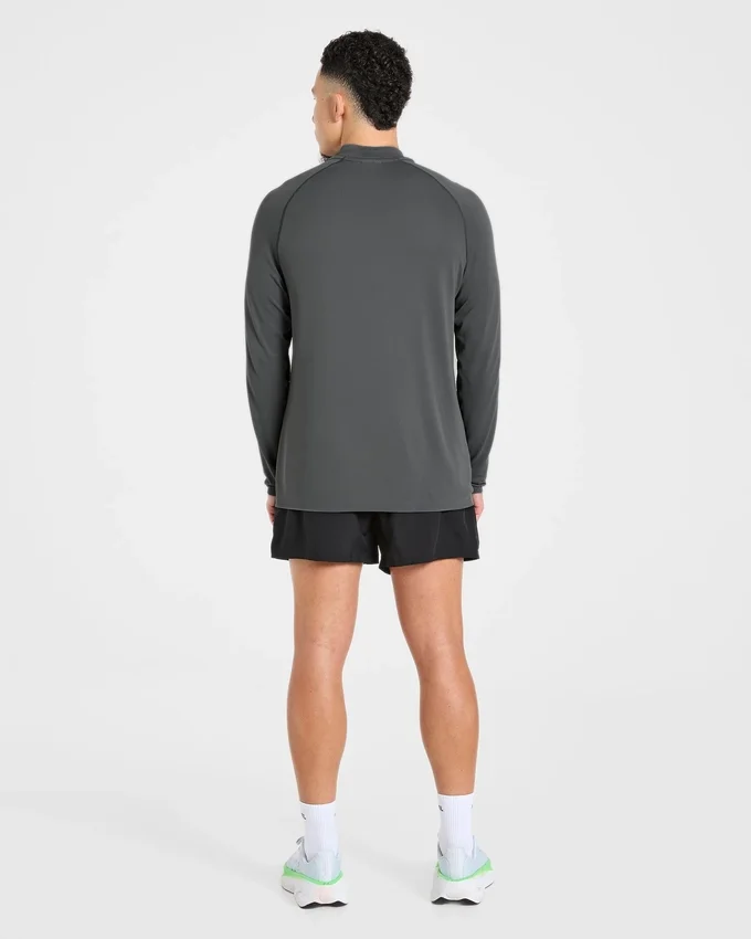 Attain naadloze pullover met halve rits