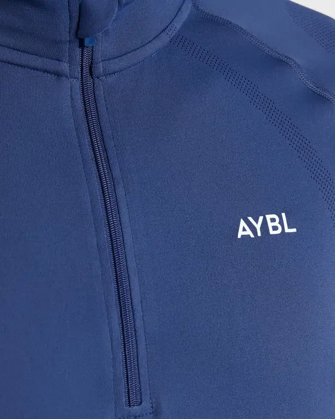 Attain naadloze pullover met halve rits