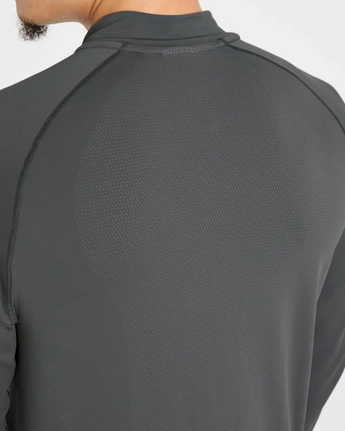 Attain naadloze pullover met halve rits