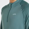 Attain naadloze pullover met halve rits