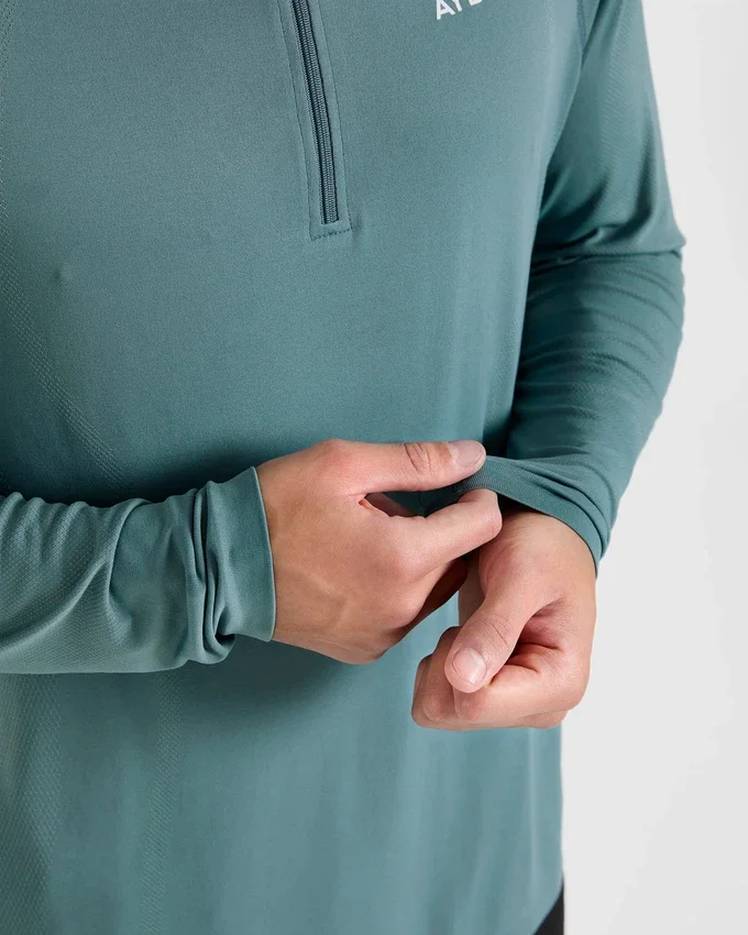 Attain naadloze pullover met halve rits