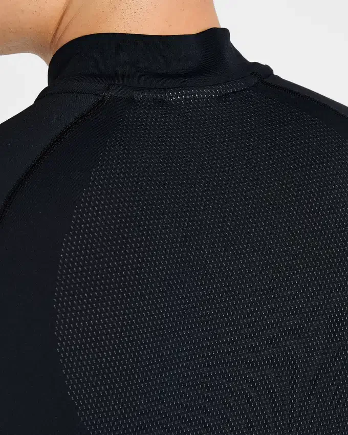 Attain naadloze pullover met halve rits