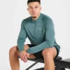 Attain naadloze pullover met halve rits