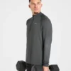 Attain naadloze pullover met halve rits
