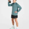 Attain naadloze pullover met halve rits