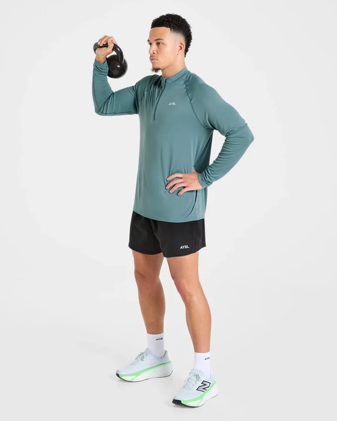 Attain naadloze pullover met halve rits