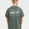 AYBL Lift Italic oversized T-shirt